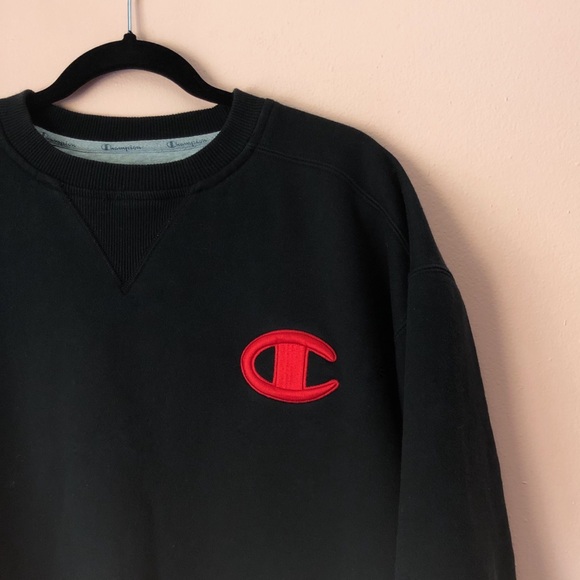 Vintage Rare Champion Oversized Crop Sweatshirt - Picture 4 of 4